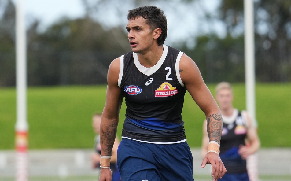 Jamarra Ugle-Hagan at Western Bulldogs training on April 24, 2024. Picture: Western Bulldogs